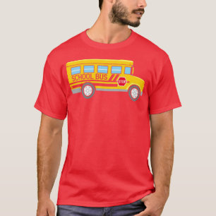 Cooler Schulbus: Hier komme ich zurück zum Schulfa T-Shirt