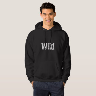 Cooler Schwarz-Weiß-Wolf-Druck bei rückseitigen Mä Hoodie