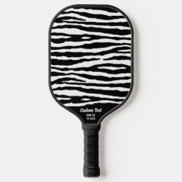 Cooler Schwarz-weißer Zebrastreifen Drucken benutz Pickleball Schläger