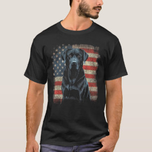 Cooler schwarzer Labrador Retriever Amerikanische T-Shirt