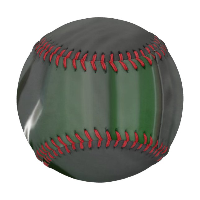 Cooler schwarzer und grüner Kunststoff Baseball (Vorderseite)