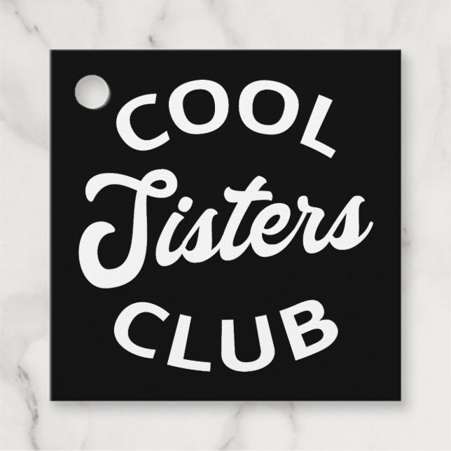 Cooler Schwesterklub I Geschenkanhänger (Vorderseite)