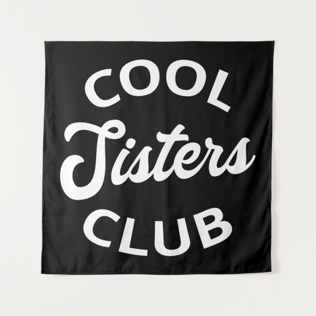 Cooler Schwesterklub I Wandteppich (Vorderseite)