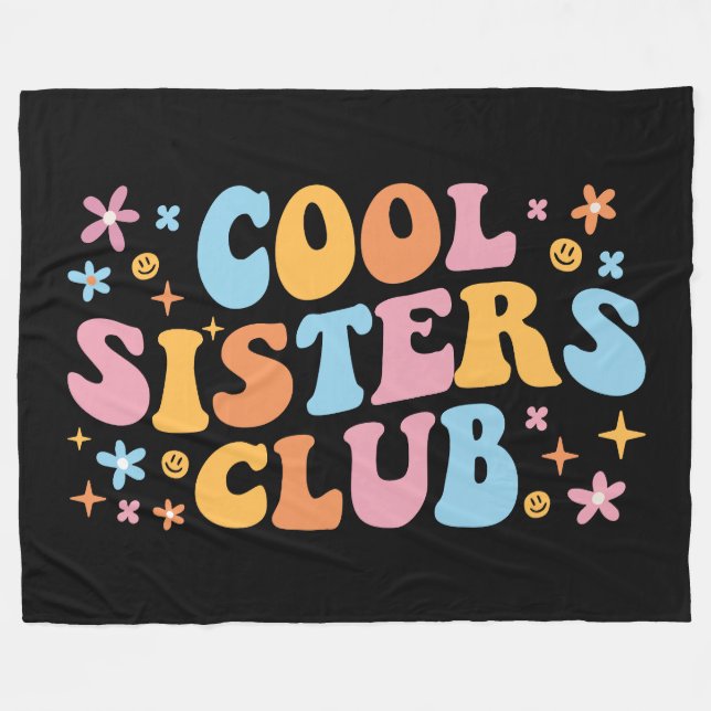 Cooler Schwesterklub III Fleecedecke (Vorderseite (Horizontal))