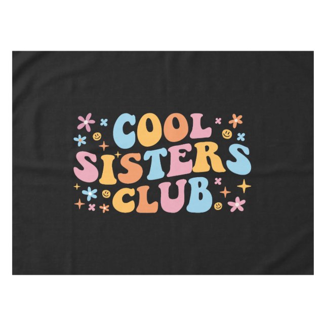 Cooler Schwesterklub III Tischdecke (Vorderseite (Horizontal))