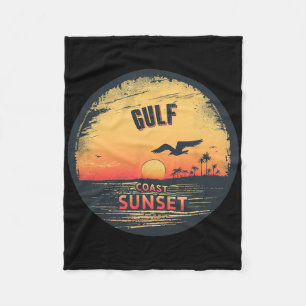 Cooler Seevögel mit Gulcoast-Kostüm für Sonnenunte Fleecedecke