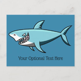 Cooler Shark-Text-Postkarte Postkarte