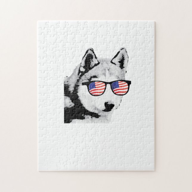 Cooler sibirischer Husky-Hund (Vertikal)