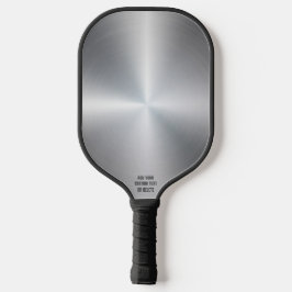 Cooler silberfarbener Metalldesign Personalisierte Pickleball Schläger