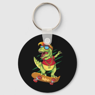 Cooler Skateboard-Dinosaur Skater Dabbing T Rex S Schlüsselanhänger
