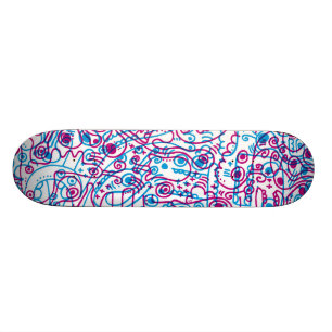 Cooler Skateboard mit verrückten Monstergraphiken