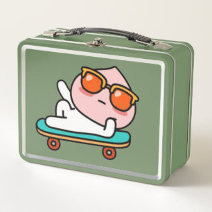 Cooler Skateboard-Moment Metall Brotdose