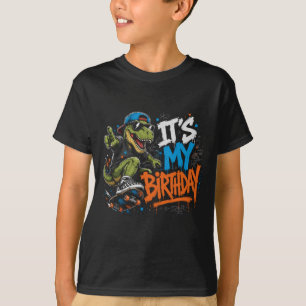 Cooler Skateboard-T-Rex-Dinosaur Es ist mein Gebur T-Shirt