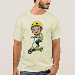 Cooler Skater-Junge Anime-Kunst T-Shirt