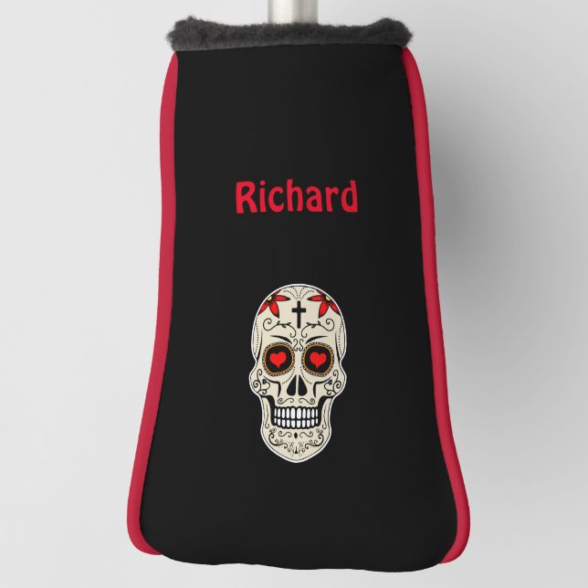 Cooler Skelettkopf Golf Headcover (Rotieren 90)