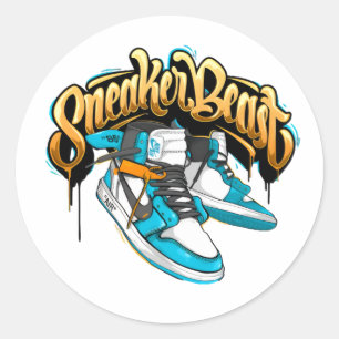 cooler Sneaker-Aufkleber Runder Aufkleber