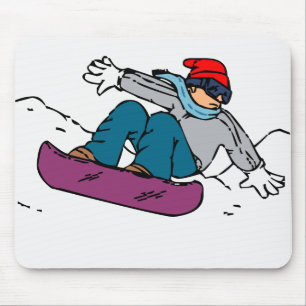 Cooler Snowboarder Snowboardgeschenk Liebe im Mousepad