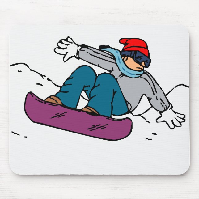 Cooler Snowboarder | Snowboardgeschenk | Liebe im  Mousepad (Vorne)