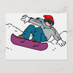 Cooler Snowboarder Snowboardgeschenk Liebe im Postkarte