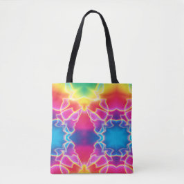 Cooler Sommer-Krawatten-Regenbogen-Farbspaß-Strand Tasche