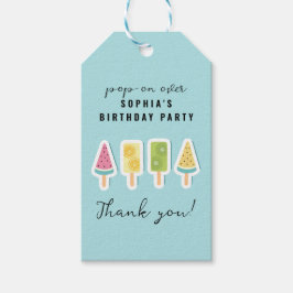 Cooler Sommer Popsicle Geburtstag Geschenkanhänger