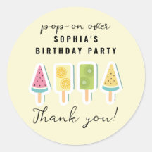 Cooler Sommer Popsicle Geburtstag