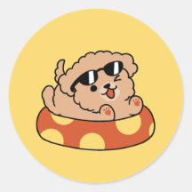 Cooler Sommerhund Floating - Niedliches Puppy Pool