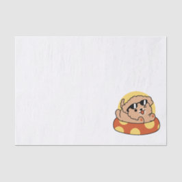 Cooler Sommerhund Floating - Niedliches Puppy Pool Seidenpapier