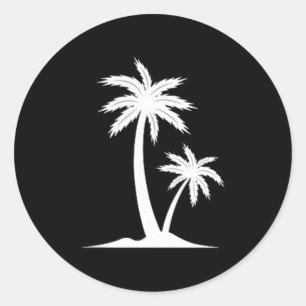 Cooler Sommerurlaub Männer Frauen Hawaiian Beach P Runder Aufkleber