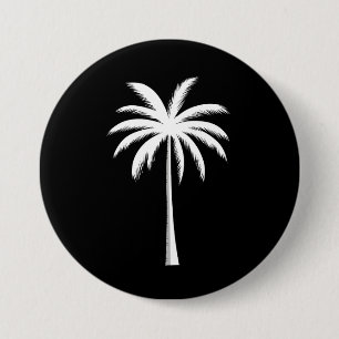 Cooler Sommerurlaub Sunset Beach Palm Tree Button