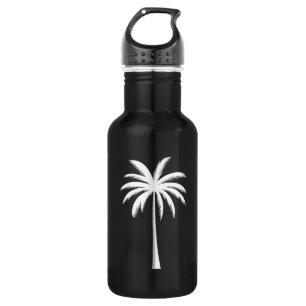 Cooler Sommerurlaub Sunset Beach Palm Tree Edelstahlflasche