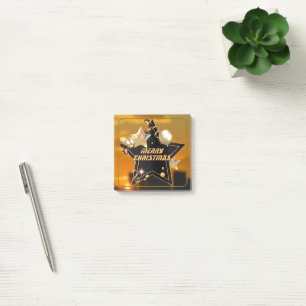 Cooler Sonnenaufgang Schwarze Gold Metallische Ste Post-it Klebezettel