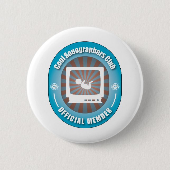 Cooler Sonographers Verein Button (Vorderseite)