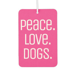 cooler Spaß PEACE. LIEBE. HUNDE | Autolufterfrischer