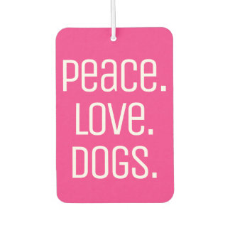 cooler Spaß PEACE. LIEBE. HUNDE | Autolufterfrischer