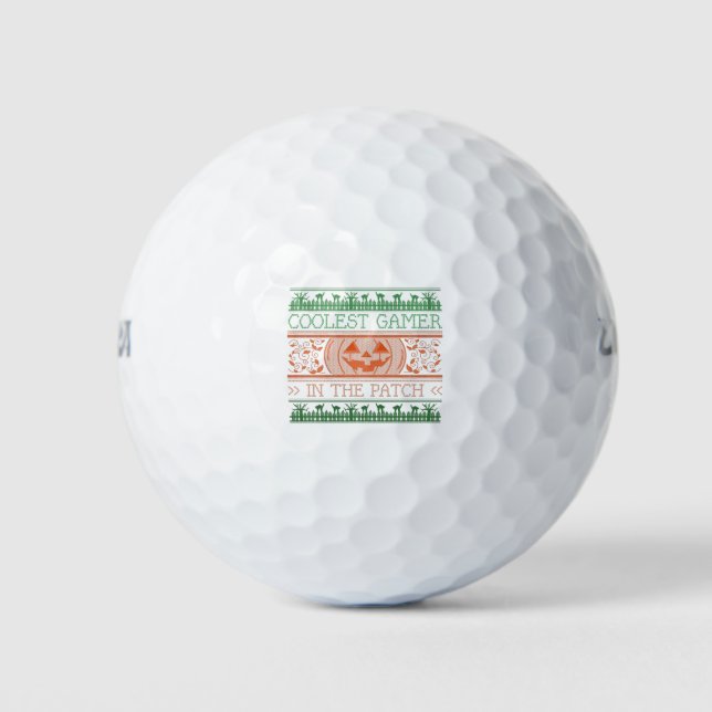 Cooler Spieler Golfball (Vorderseite)