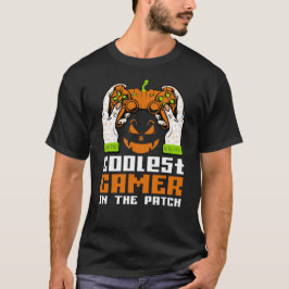Cooler Spieler im Patch Halloween-Geschenk T-Shirt