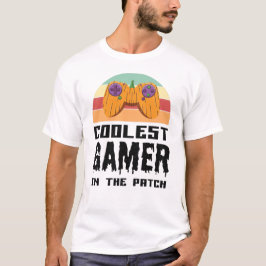 Cooler Spieler im Patch Halloween-Geschenk T-Shirt