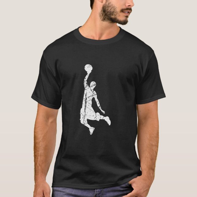 Cooler Sportlover Basketball Spieler Dunk Team Coa T-Shirt (Vorderseite)