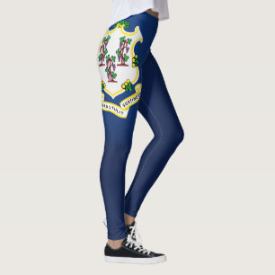 Cooler Staat der Fahne "Connecticut" Leggings