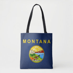 Cooler Staat der Fahne von Montana Tasche