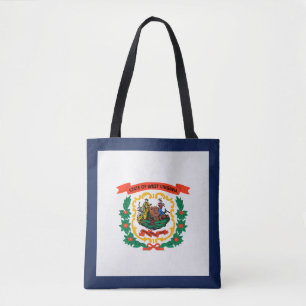 Cooler Staat der Fahne West Virginia Tasche