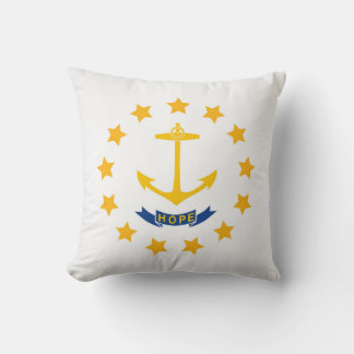 Cooler Staat der Flagge der Insel Rhode Kissen