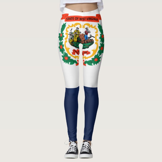 Cooler Staat der Flagge Westjordanlands Leggings (Vorderseite)