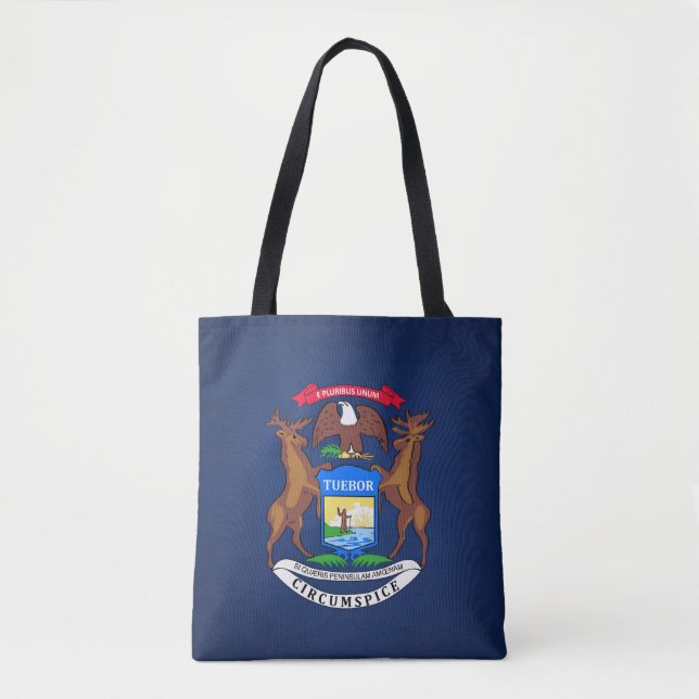 Cooler Staat der Michigan Fahne Tasche (Vorderseite)