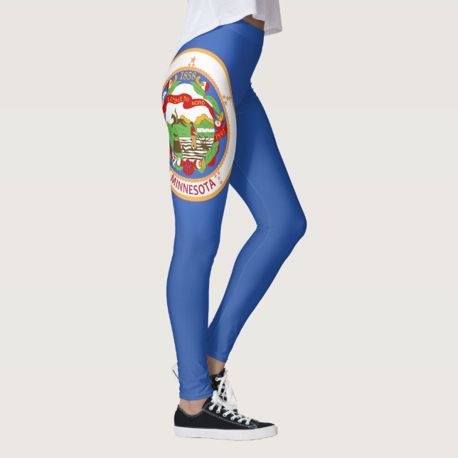 Cooler Staat der Minnesota-Fahne Leggings (Rechts)