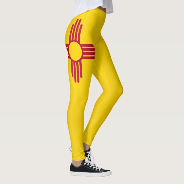 Cooler Staat der neuen mexikanischen Flagge Leggings (Rechts)