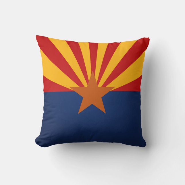 Cooler Staat von Arizona-Flagge Kissen (Vorderseite)