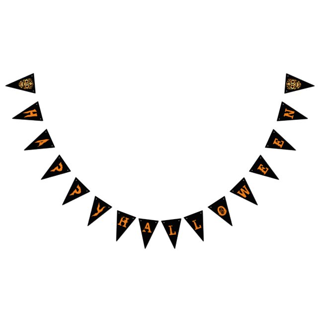 Cooler Stilftiger Halloween-Party-Banner Wimpelkette (Alle)
