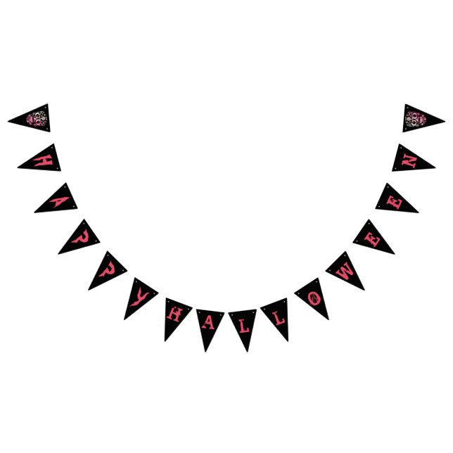Cooler Stilftiger Halloween-Party-Banner Wimpelkette (Alle)